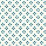 Dollhouse Miniature 1/2In Scale Wallpaper: Tulip Tile, Blue